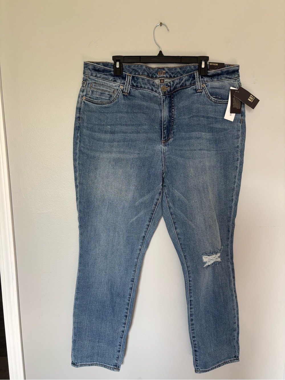 NWT Kut LP pop from the Kloth Light Blue Cropped Ankle Jeans 18W